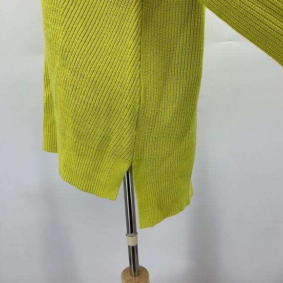 Express Sweater Womens S Small Wasabi Cutout Long Sleeve Drop Cut Hem Pullover - Picture 5 of 13